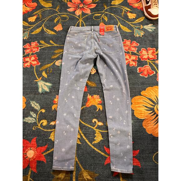 NWT Levi's 701 Super Skinny Palm Tree Jeans Size 30 - Picture 5 of 9